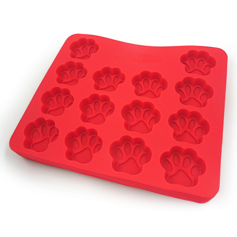 3 Piece Bone and Paw Treat Baking Molds for Dogs and Cats