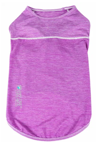 Pet Life - Active 'Aero-Pawlse' Heathered Quick-Dry And 4-Way Stretch Tank Top Shirt for Dogs