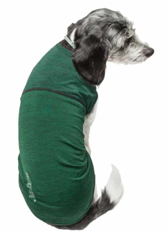 Pet Life - Active 'Aero-Pawlse' Heathered Quick-Dry And 4-Way Stretch Tank Top Shirt for Dogs