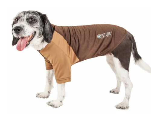 Pet Life - Active 'Hybreed' 4-Way Stretch Two-Toned Performance T-Shirt for Dogs