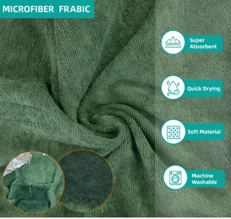 Super Absorbent Microfiber Bathrobe-Towel for Medium and Large Dogs