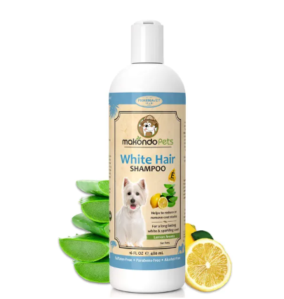 Whitening Shampoo for White or Light Colored Fur for Itching Sensitive Skin Dogs