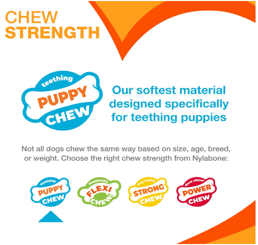 Nylabone Puppy Chew Toy Starter Pack - Dogs up to 25 lbs.