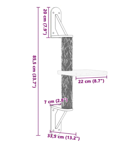 Space Saving Wall Mounted Cat Tree