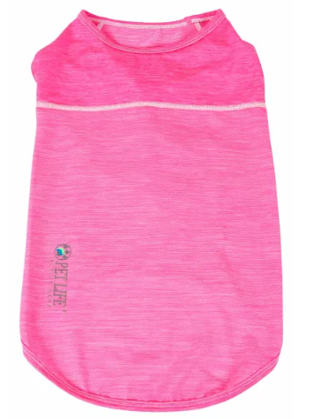 Pet Life - Active 'Aero-Pawlse' Heathered Quick-Dry And 4-Way Stretch Tank Top Shirt for Dogs