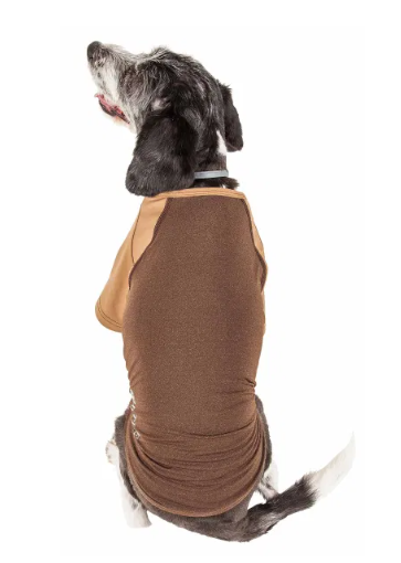 Pet Life - Active 'Hybreed' 4-Way Stretch Two-Toned Performance T-Shirt for Dogs