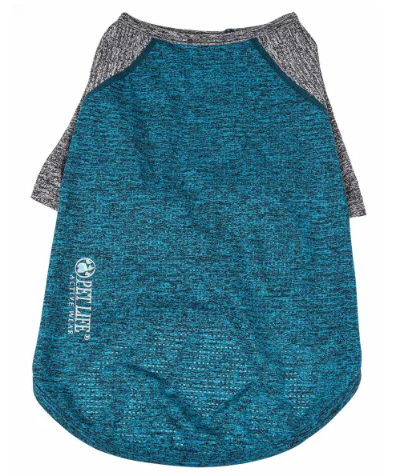 Pet Life - Active 'Hybreed' 4-Way Stretch Two-Toned Performance T-Shirt for Dogs