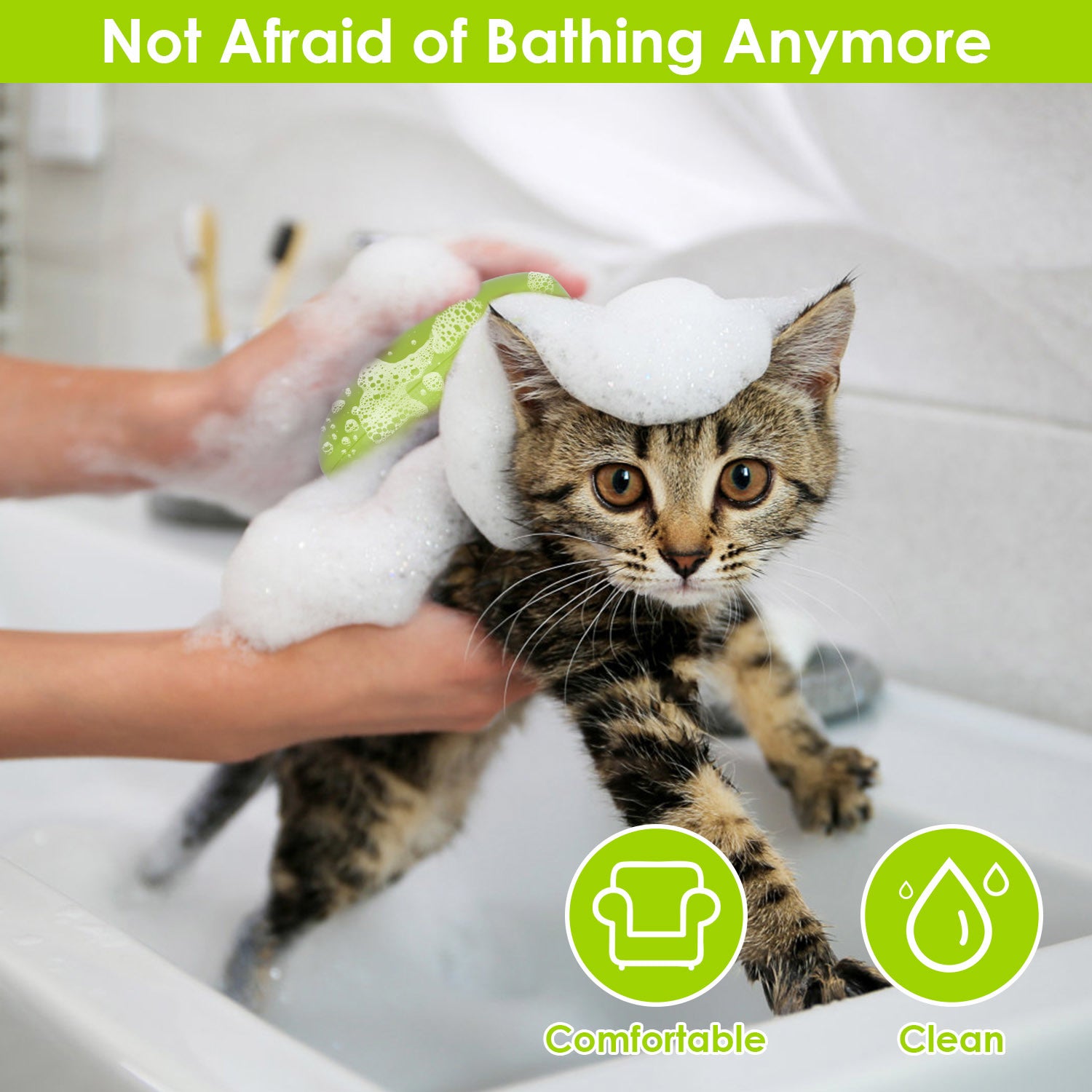 3 In 1 Grooming Steam Cleaning Brush for Cats and Dogs - USB Rechargeable